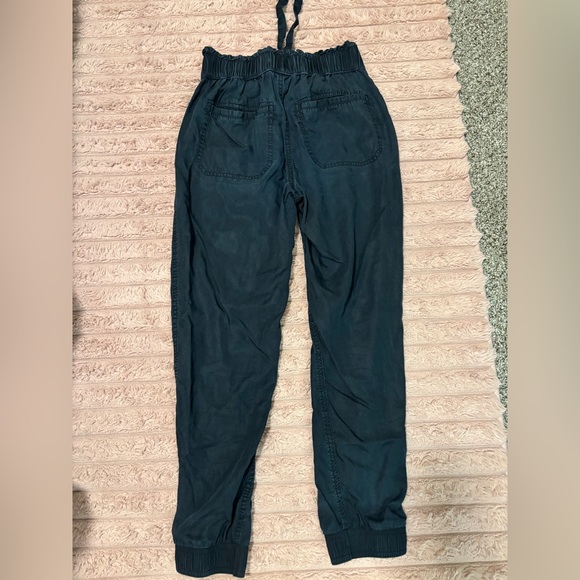 SO Navy Blue High Rise Jogger Pants With Tie Woman’s Size Small - Picture 3 of 4